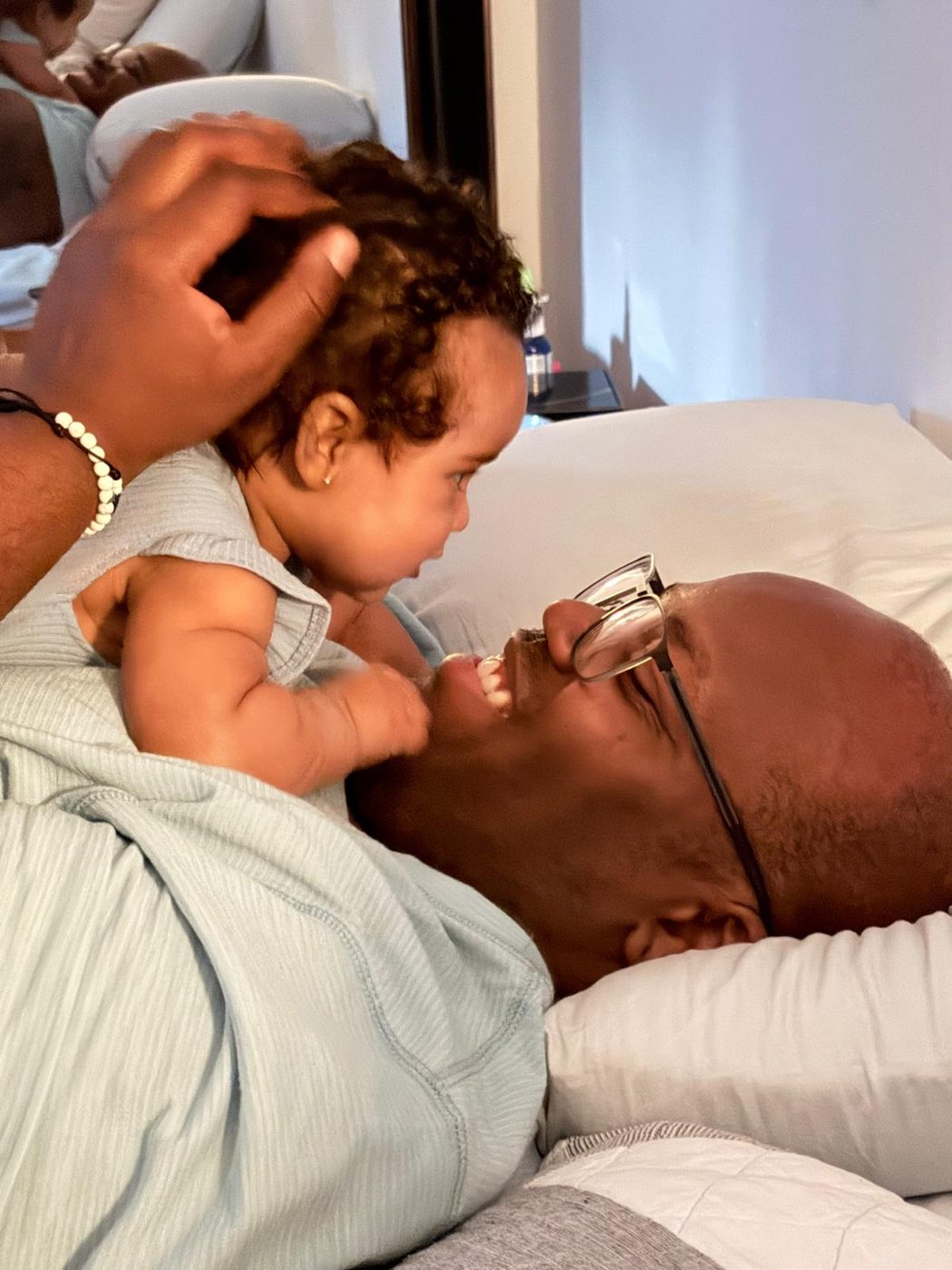 Shaka and his daughter Riley